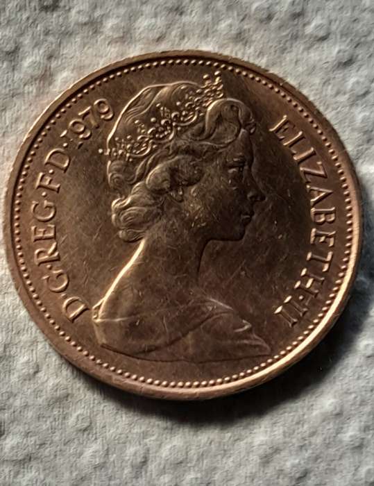 1979 British New Pence 2p Coin