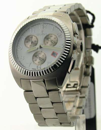 Croton Mens Steel ChronoGraph 3 Eye Date Watch 4 Styles