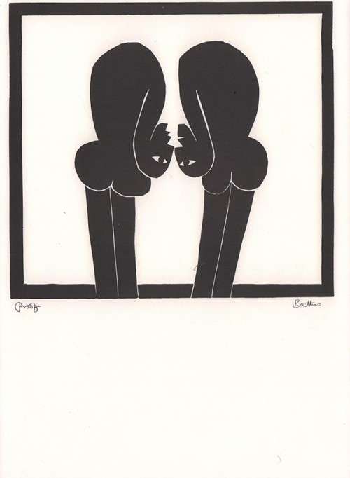 SCARCE! WALTER BATTISS ART FOLIO COMPRISING 12 PRINTS - LIMITED EDITION