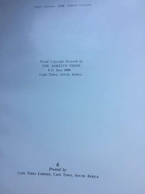 SCARCE!! JOHANNES MEINTJES `LYRICAL WORKS/LYRIESE WERKE` 1948 FIRST EDITION