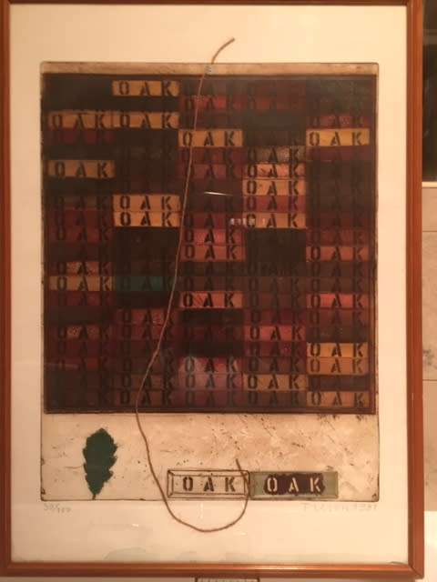 JOE TILSON `OAK MANTRA` LIMITED EDITION PRINT SIGNED AND NUMBERED AND BOOK