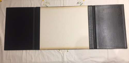 EXECUTIVE LEATHER DESK SET - BUFFALO LEATHER CALENDAR HOLDER AND BUFFALO LEATHER WRITING ACCESSORIES