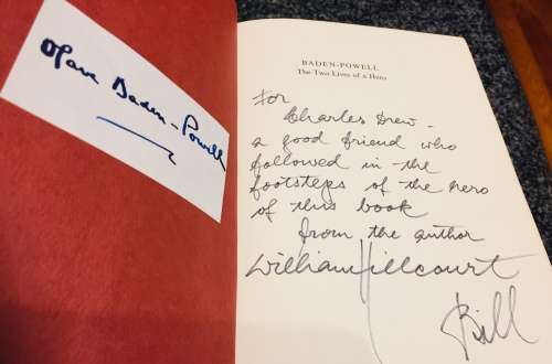 RARE SIGNED!! `BADEN-POWELL-THE TWO LIVES OF A HERO` WILLIAM HILLCOURT and LADY OLAVE BADEN-POWELL