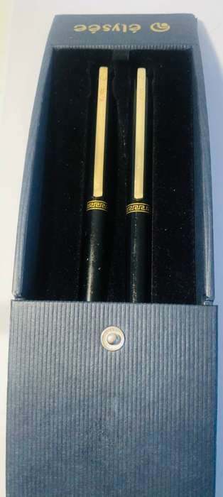 VINTAGE ELYSEE ROLLERBALL PEN AND BALLPOINT PEN SET IN GOOD CONDITION IN BOX