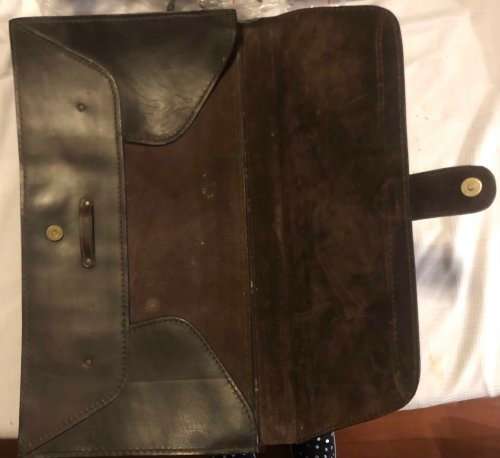VINTAGE BROWN LARGE FOLDER IN EXCELLENT CONDITION