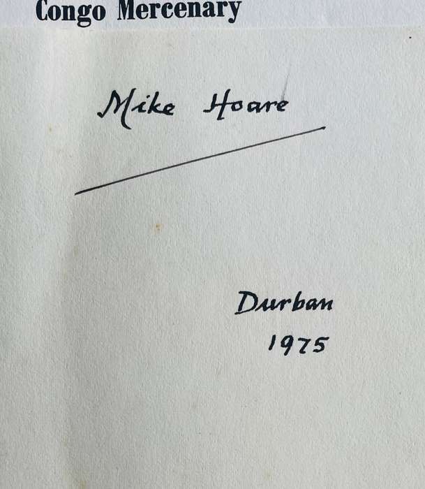 SIGNED! `CONGO MERCENARY` MIKE HOARE