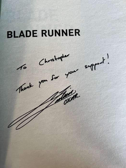 SIGNED! OSCAR PISTORIUS BLADE RUNNER