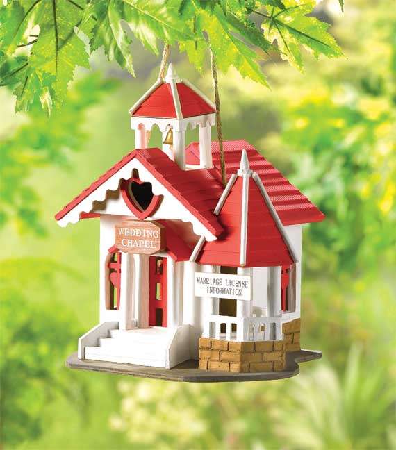 ** Read B4 Bidding ** Wedding Chapel Birdhouse
