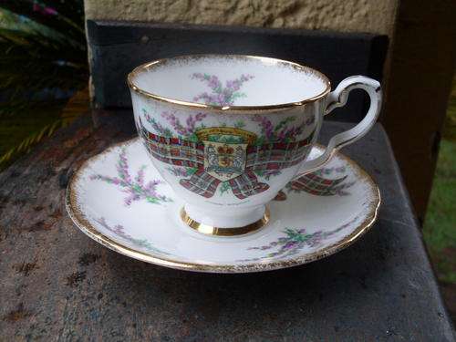 ROYAL STAFFORD  ROYAL STUART "TARTAN SERIES" TEA CUP & SAUCER