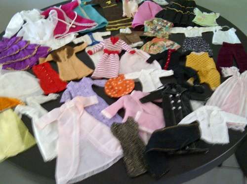 Vintage barbie clothing job lot