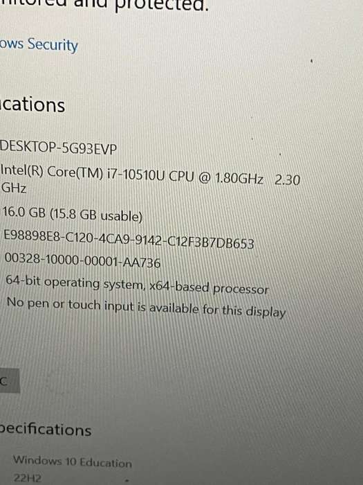 HP EliteBook 850 G7 | 10th Gen Core i7-10510U | 16GB RAM | 512GB SSD | 15.6` Full HD | Win10 Pro