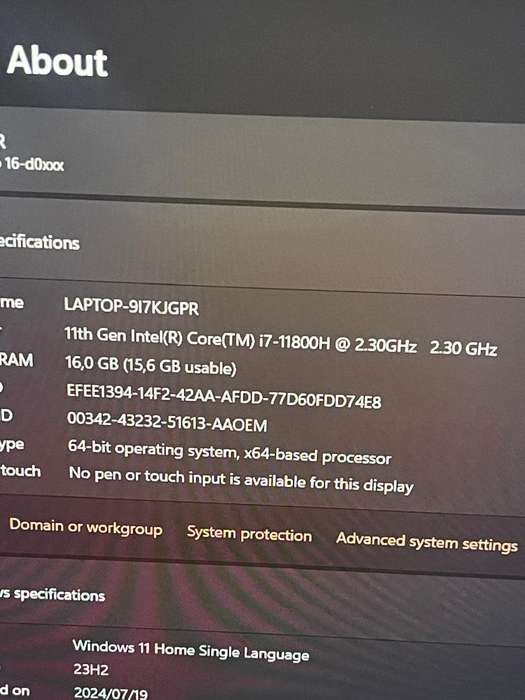 HP  VICTUS 16 GAMING | 4GB NVIDIA RTX 3050 Ti | 11th GEN CORE i7-11800H | 16GB RAM | 512GB SSD WIN11
