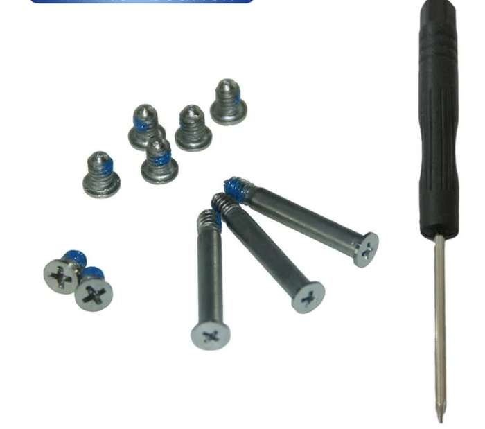 10PCS/set Bottom Cover Case Screws for Apple Macbook Pro A1278 A1286 A1297 with Screws Driver