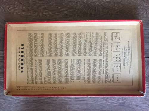 Vintage Scrabble with Wooden Tiles
