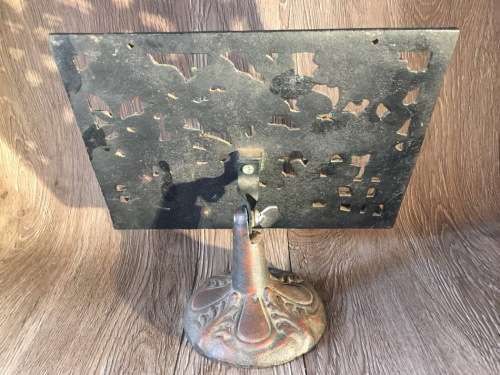 Cast Iron Cook Book Stand with Rabbit Design