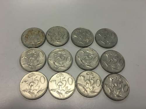 12 x 50c Coins