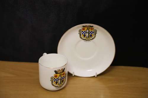 Cup and Saucer --Paisley