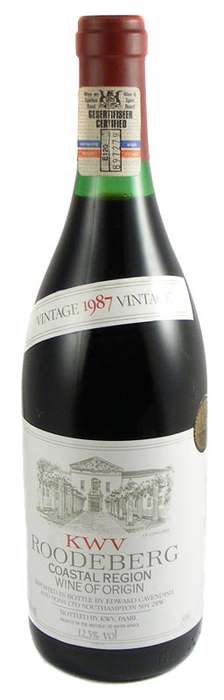 1987 VINTAGE KWV Roodeberg Dry Red Wine - only 1 available