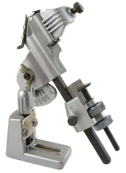 Vintage Quality Drill Bit Sharpening attachment in box with instructions - 3mm - 19mm capacity
