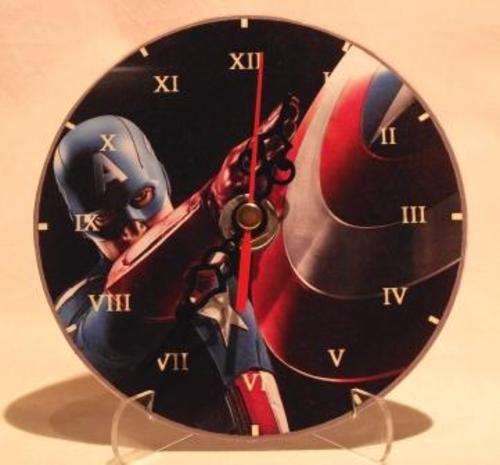 Captain America - CD Clock on Auction