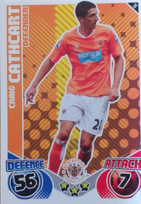 Match Attax - Craig Cathcart - Blackpool