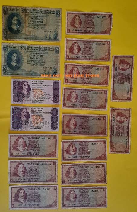 S. A. Bank Notes : Mix Lot - South Africa Old Notes