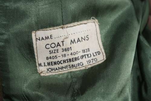 SADF Army Step-out Jacket (Older version with 4 pockets) Small