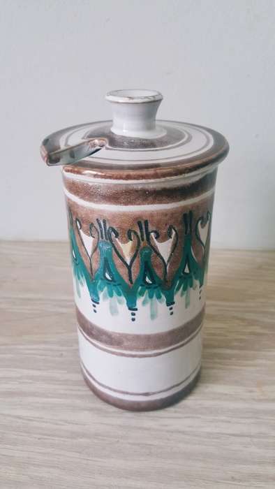 THE OLD JAR POTTERIES/TOJ SOUTH AFRICAN POTTERY SUGAR/MUSTARD POT