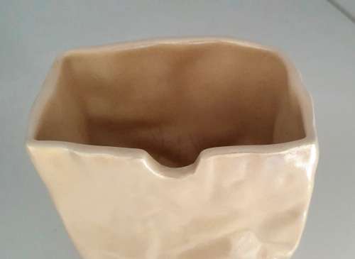 Vintage Paper Bag Vase by Tapio Wirkkala Style Vase Mid Century