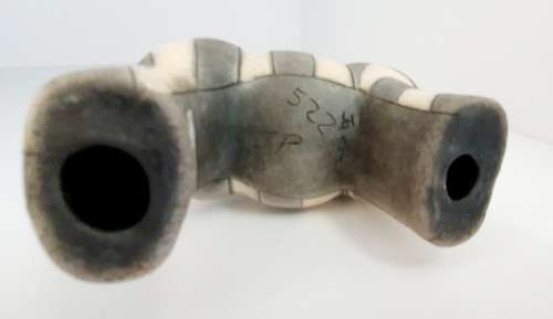South African Raku Pottery Zebra figurine