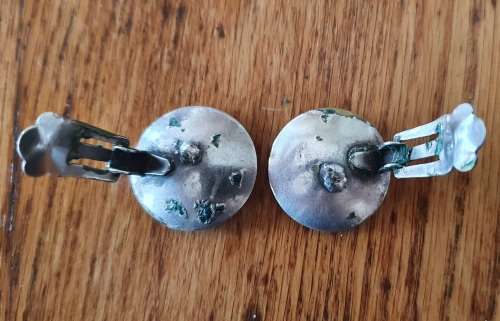 Vintage Springbok clip on earrings