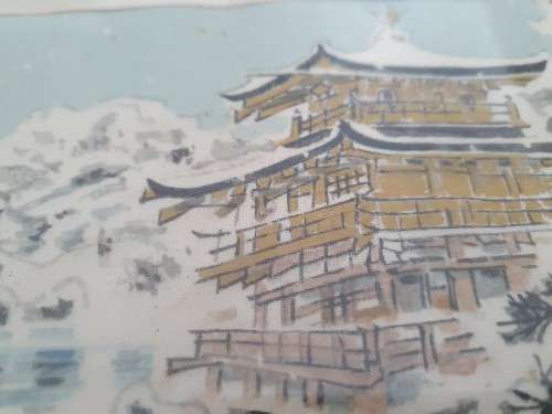 Original old Chinese Silk painting signed painting