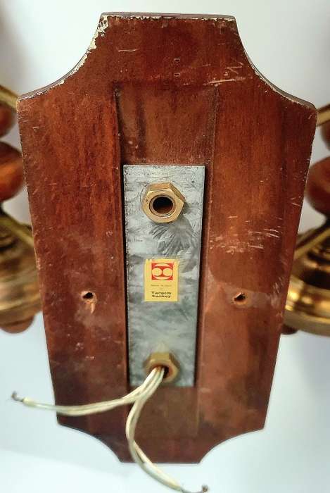 Vintage Italy Targetti Sankey Brass Wall Sconce