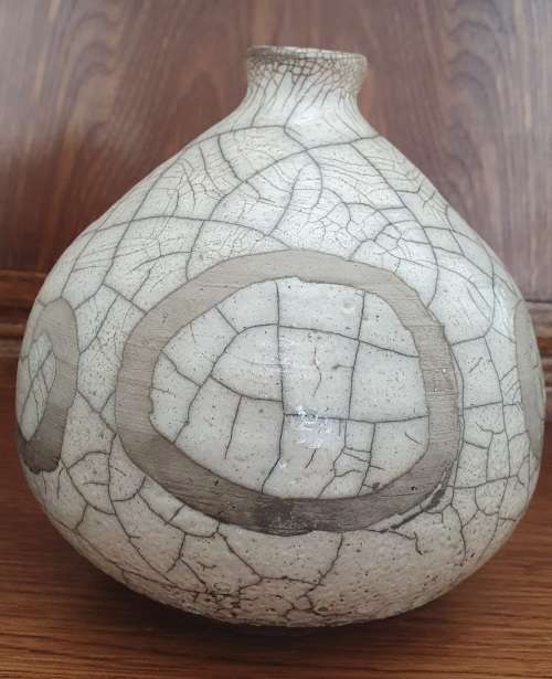 Pair of RAKU pottery vases/pots