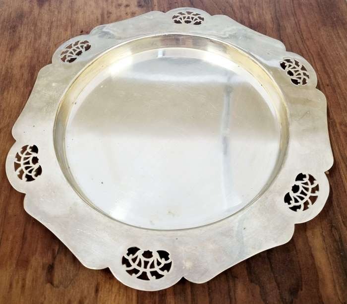 Vintage JT & Co LTD EPNS Silver Tray ( Made in England)