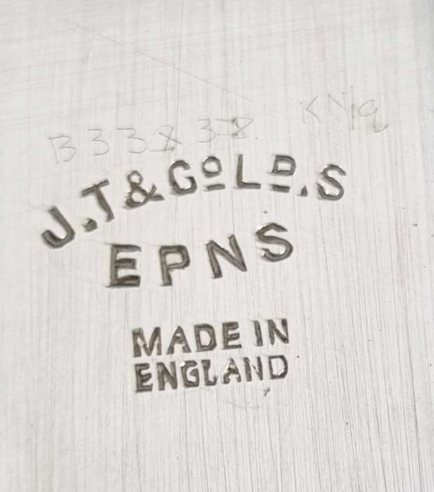 Vintage JT & Co LTD EPNS Silver Tray ( Made in England)