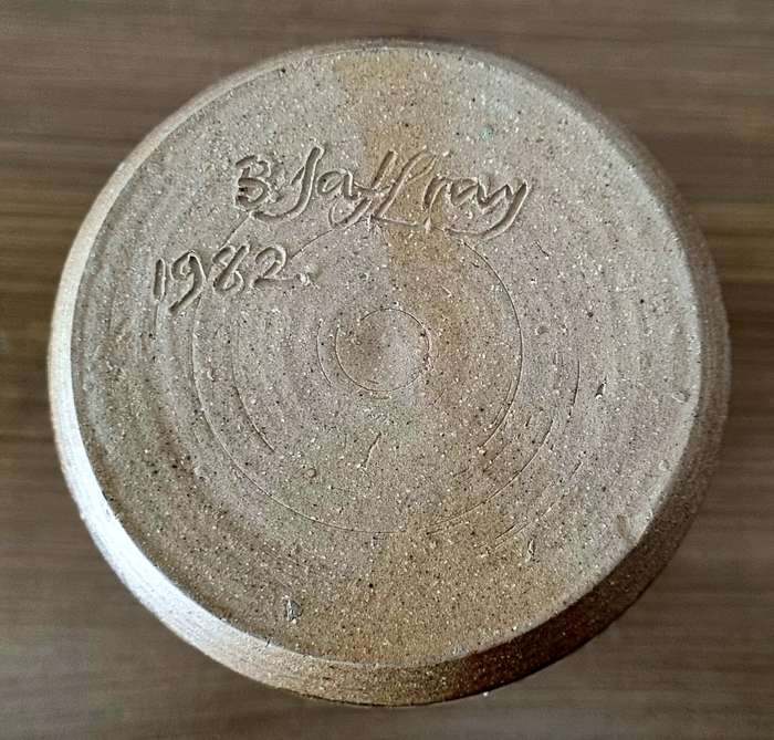 South African Artist Bea Jaffray Pottery Vase