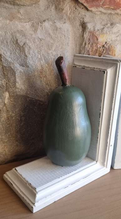 Wooden Handpainted Avocado Pears Book Ends