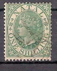 Natal 1870 1SH fine used