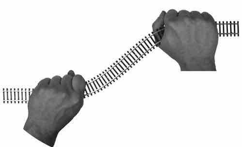 HO Flex Track Nickle Silver - Black Ties - Length = 914mm By Model Power.