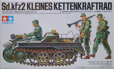 German Sd. Kfz. 2 Kleines Kettenkraftrad - Scale 1/35 by Tamiya.