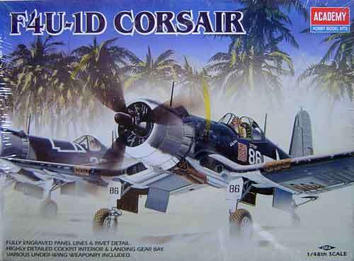 Chance Vought F4U-1D Corsair - Scale 1/48 By Academy.
