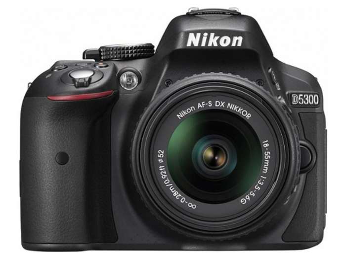 NIKON D5300 DSLR CAMERA BODY [ WiFi & GPS] - [ 24.2 MP ] - [ DX ] WITH 18-55 VR II Lens Kit
