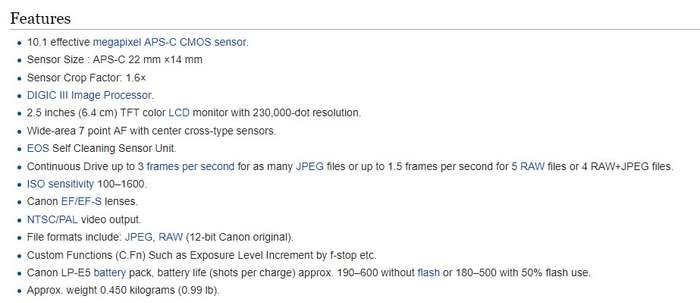 Canon EOS 1000D Digital SLR camera plus Canon 18-55mm Lens Professional KIT