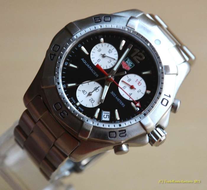 Tag Heuer Aquaracer Chronograph Quartz Mens Watch - Model CAF1110 - 42MM Case - 300m WR