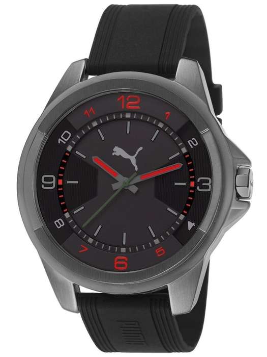 Puma THEME Ultrasize Black Silicone Strap Men's Watch PU103511005  - BRAND NEW *** PUMA ***