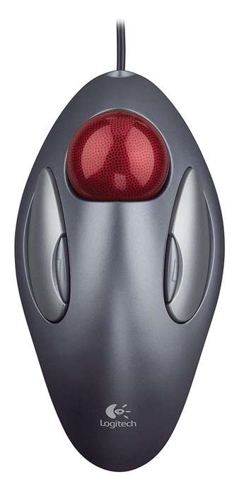 Logitech Trackman Marble Mouse, Four-Button, Programmable, Dark Gray - Brand new sealed box