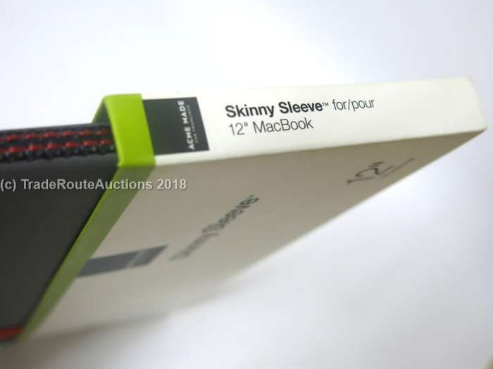 Acme Made - Skinny Sleeve for 12` Macbook  (Grey Poppy Orange)