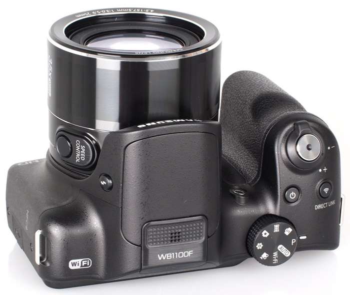 Samsung WB1100F 16.2MP CCD Smart WiFi & NFC Digital Camera with 35x Optical Zoom, 3.0" LCD