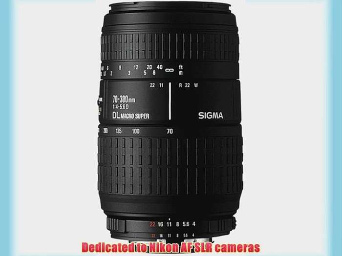 SIGMA 70-300mm DL Macro Super Telephoto Zoom Lens FOR NIKON CAMERAS